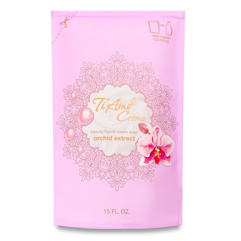 Крем-мило рідке з екстрактом орхідеї 450мл д/п Ti Amo Crema