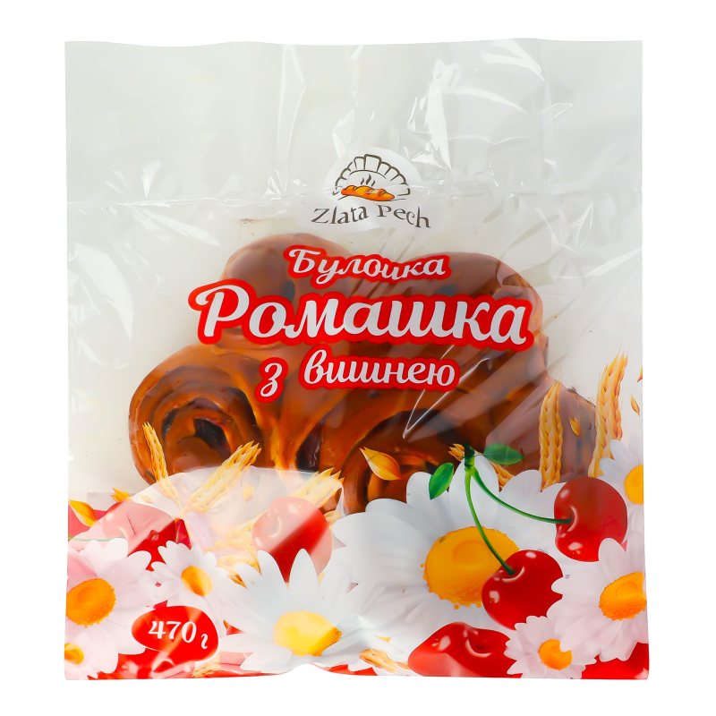 Булочка з вишнею Ромашка Zlata Pech м/у
