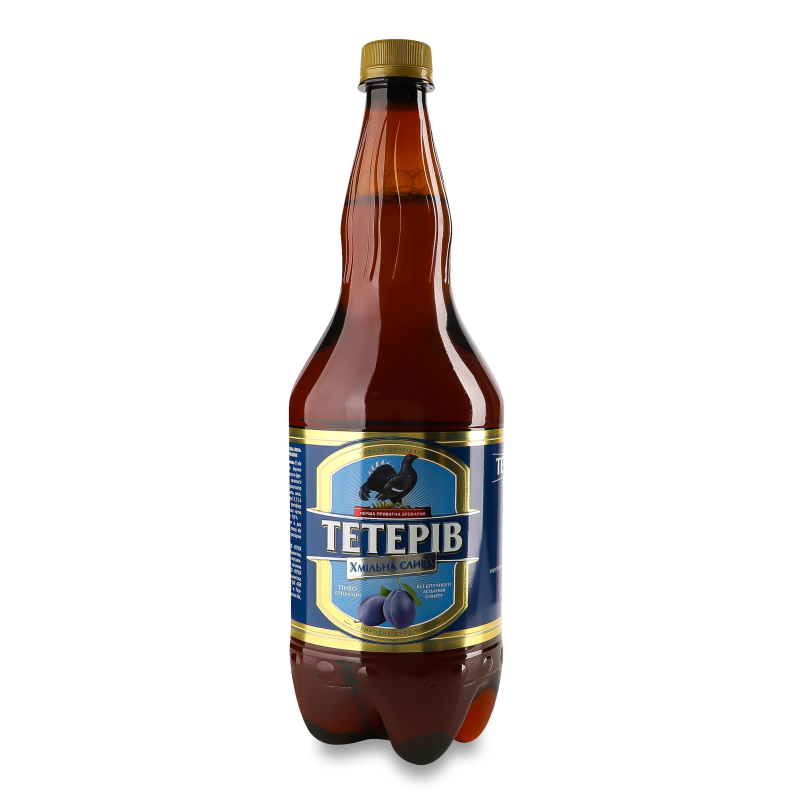 Пиво спеціальне Тетерів Хмільна слива 7% 1,2л пет Перша приватна броварня