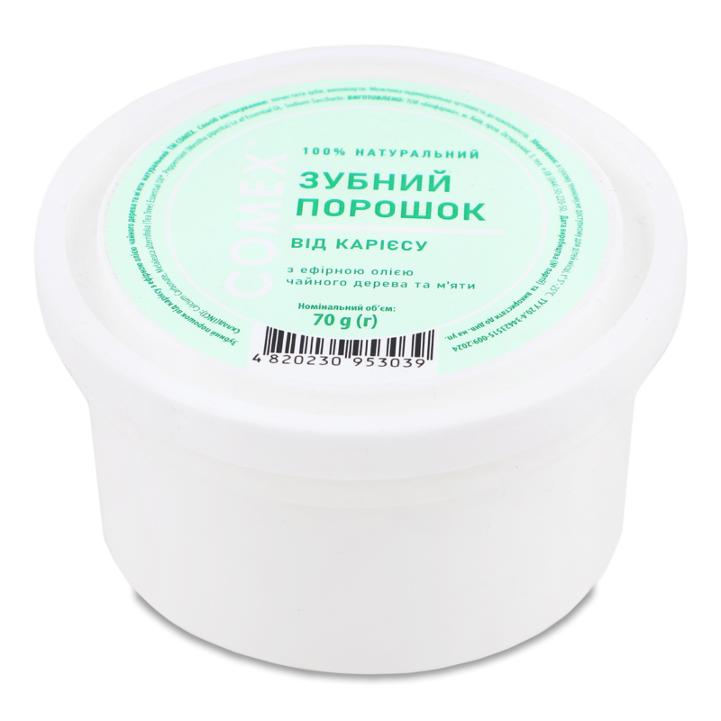 Зубний порошок натуральний від карієсу 70г Комекс