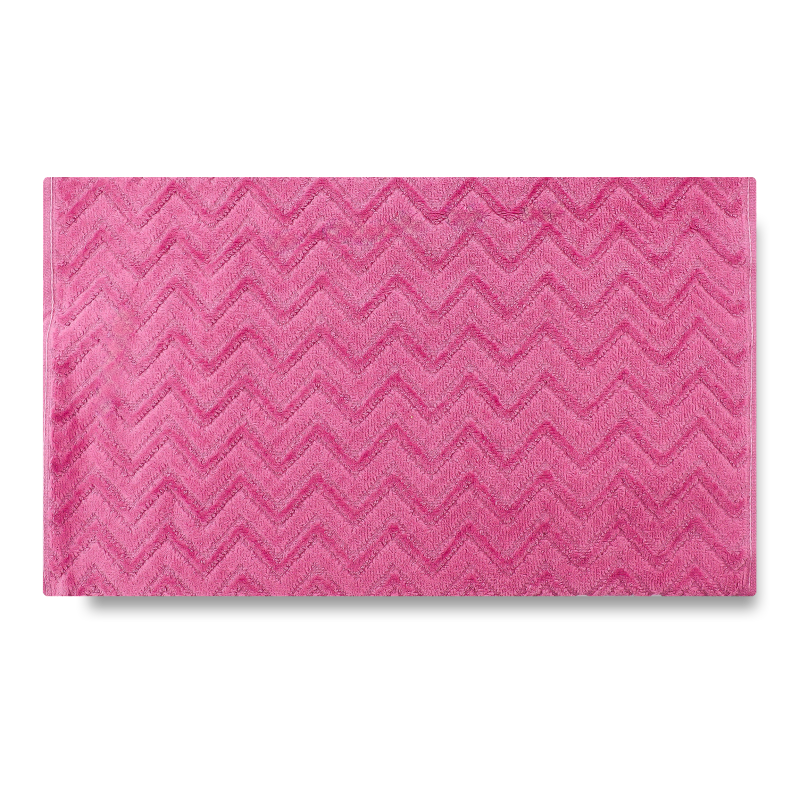 Рушник світло-фіолетовий махровий велюр жакард 40*70см 550г/м2 ГМ Текстайл