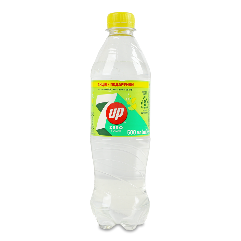 Напій безалкогольний Zero Sugar сильногазований 500мл пет 7UP