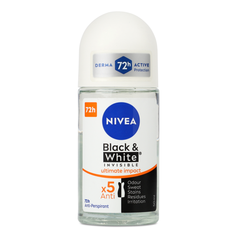 Антиперспірант Black&White Invisible Ultimate impact кульковий 50мл Nivea