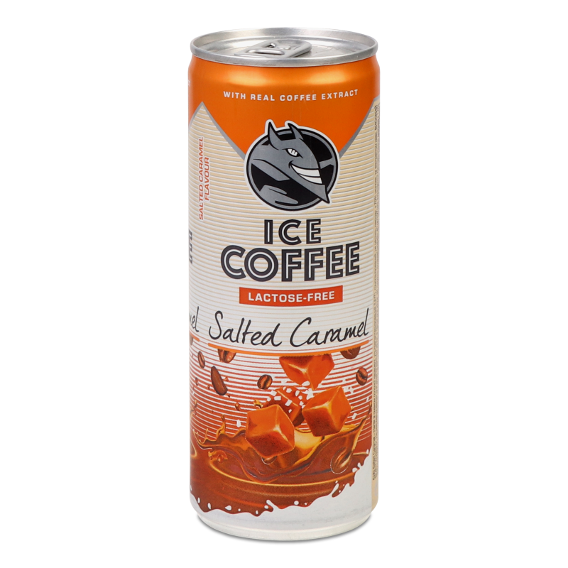 Напій Ice Coffee з смаком солоної карамелі ультрапастеризований 250мл ж/б Hell