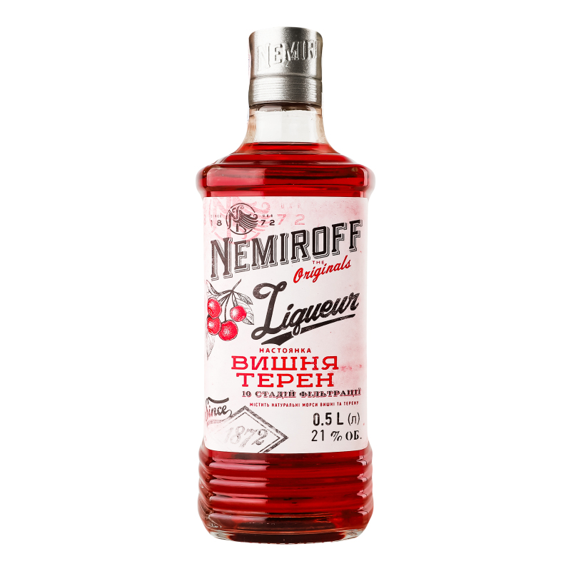 エルセーヌ ドリンク ノンセリュ　2セット Настойка 0.5л 21% Вишня Терен Originals Nemiroff бут Nemiroff