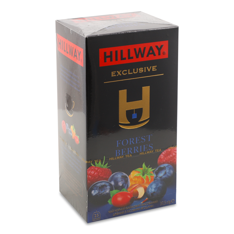 Чай Exclusive Forest Berries чорний байховий дрібний 25*1,5г Hillway
