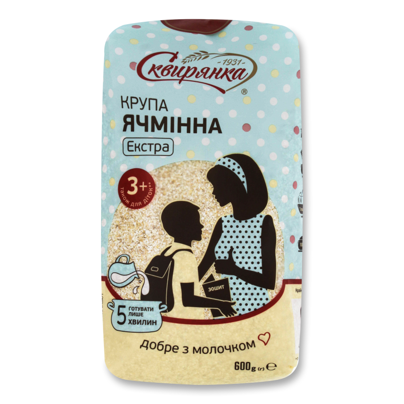 Крупа ячмінна Екстра 600г Сквирянка