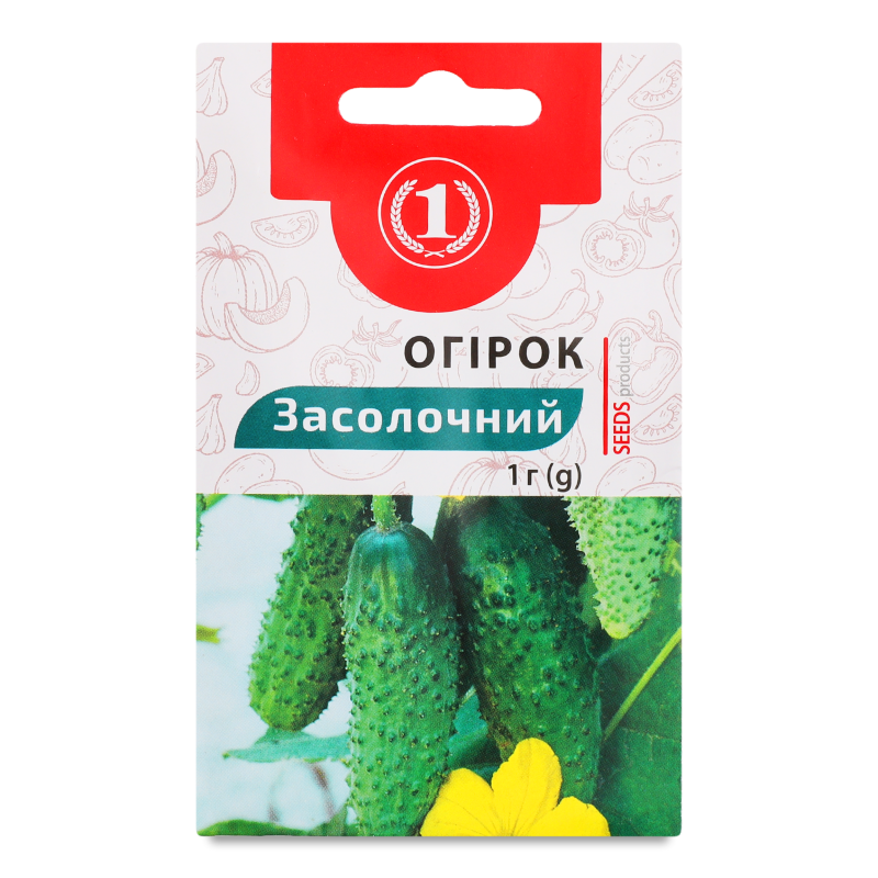 Насіння Огірок Засолочний 1г ТМ “1”