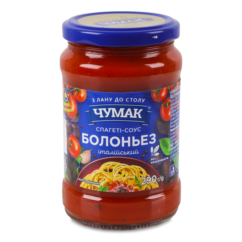 Спагеті-соус Болоньез 290г твіст/б Чумак