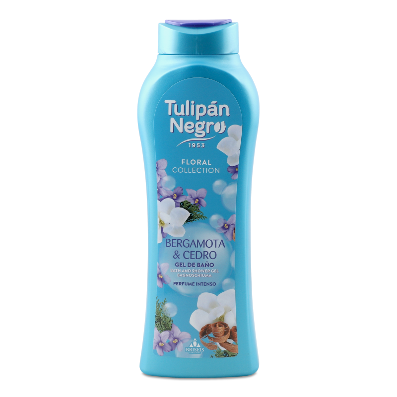 Гель д/душу Floral Бергамот та кедр парфумований 650мл Tulipan Negro