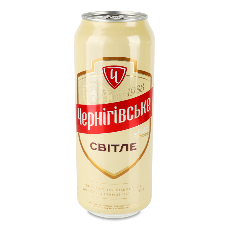 Пиво світле 4,6% 0,5л ж/б Чернігівське