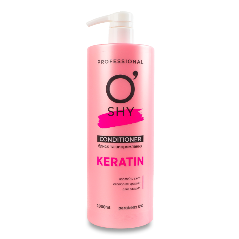 Кондиціонер д/волосся Кератин Блиск ти випрямлення 1000мл О”Ші