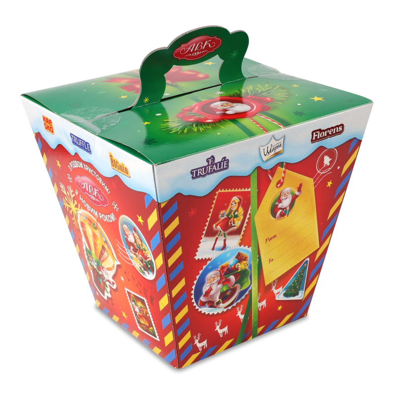 Набір кондитерських виробів Вітання від Святого Миколая №3 400г АВК