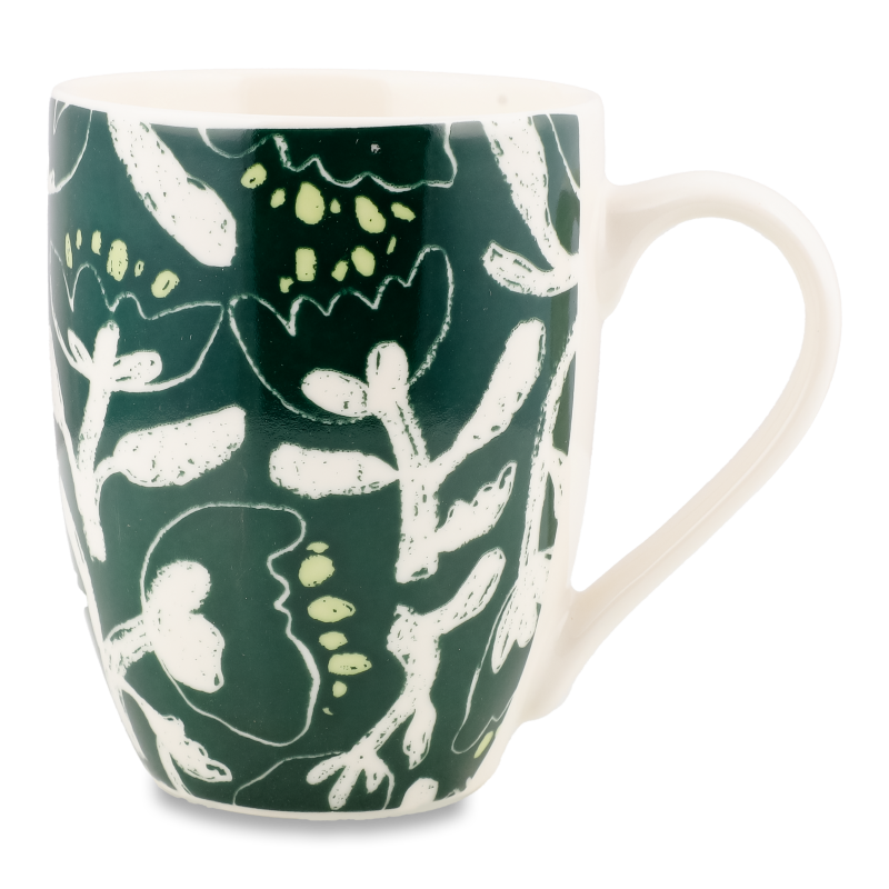 Чашка Квітковий орнамент 390мл кераміка