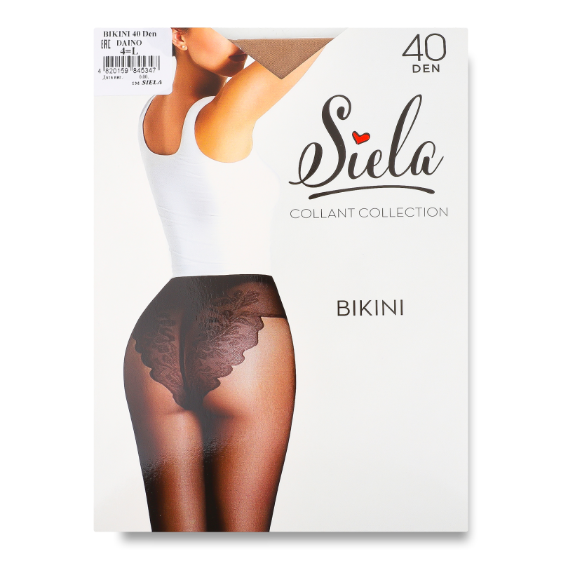 Колготи жіночі Бікіні даіно 40ден р.4 Сіела