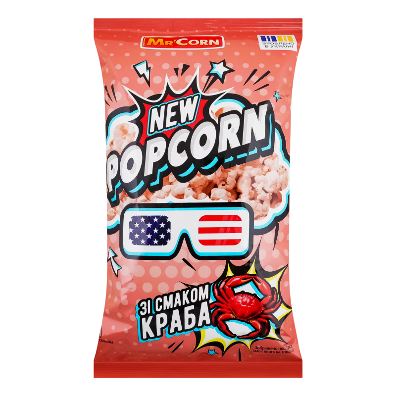 Попкорн со вкусом краба Mr'Corn м/у 70г Mr'Corn(4820289960132