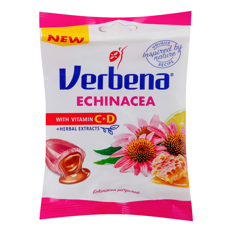 Цукерки м'які з ехінацеєю, медом, лимоном та вітамінами Verbena м/у