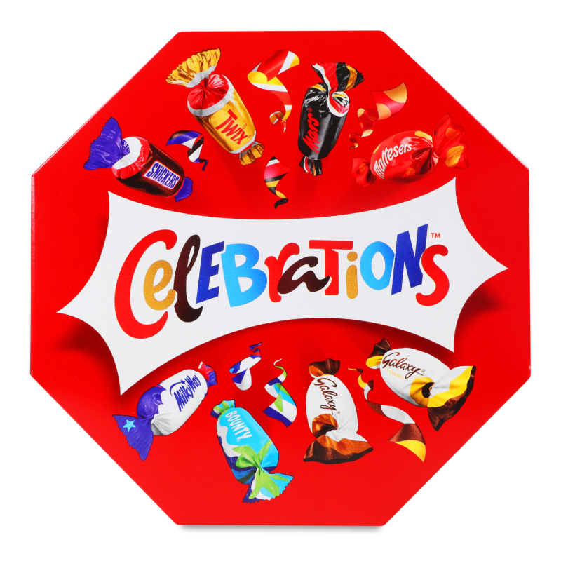 Набір цукерок та печива Восьмикутник 385г Celebrations