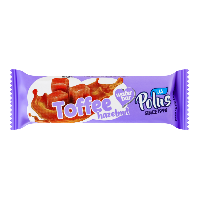 Батончик вафельный Hazelnut Toffee Polus м/у 30г Polus(4820204211417 ...