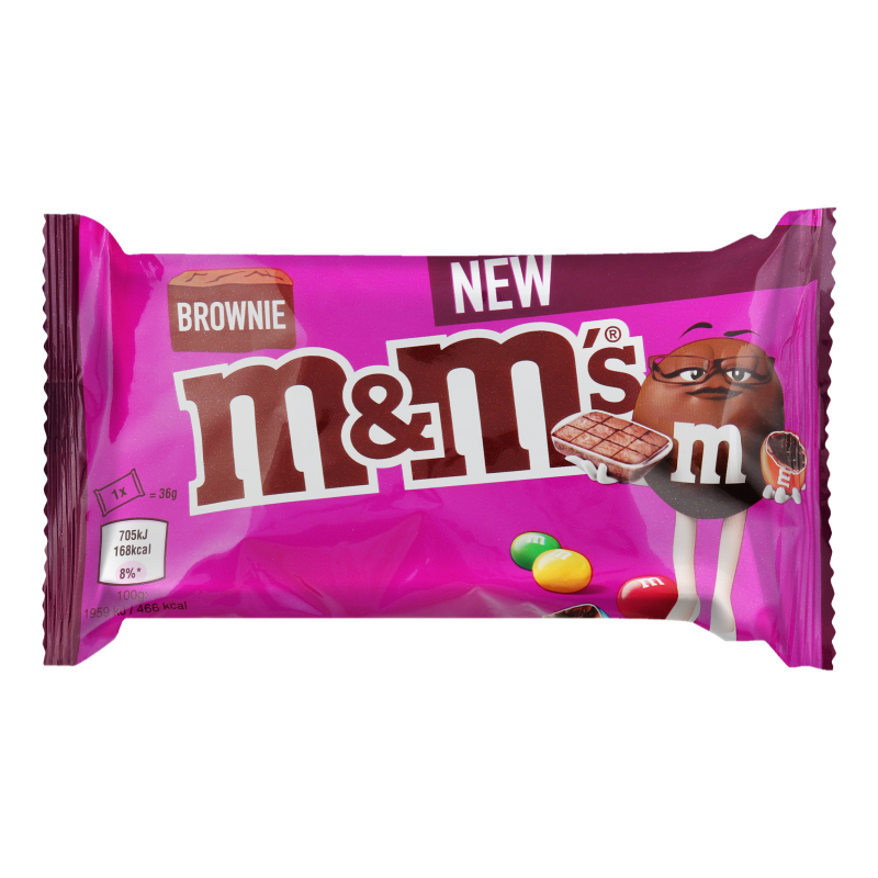 Драже з молочним шоколадом вкрите різнокольоровою глазур'ю Brownie M&M`s м/у