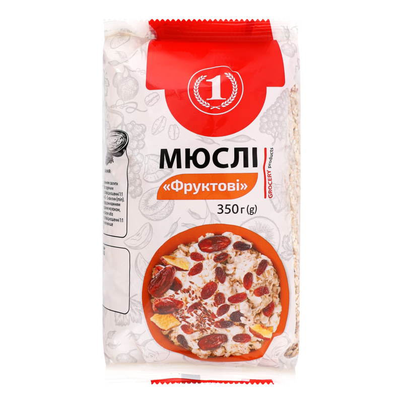 Мюслі Фруктові ТМ "1" м/у