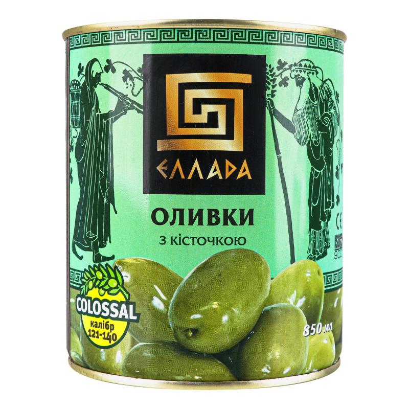 Оливки с косточкой Еллада ж/б 850мл Еллада(28938121272128): купить в ...
