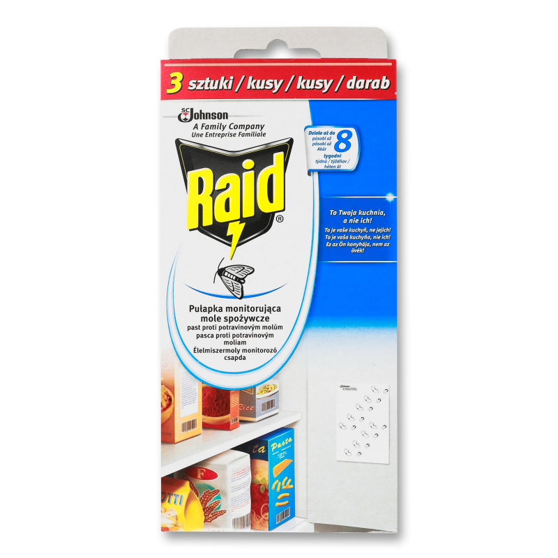 Засіб інсектицидний Cтікери від молі 3шт Raid