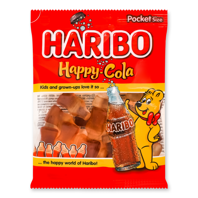 Цукерки жувальні з смаком коли 80г Haribo