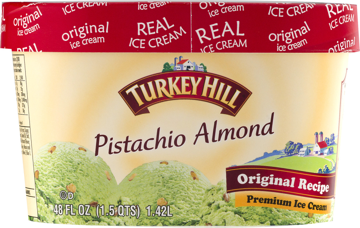 Turkey Hill Original Recipe Premium Ice Cream Pistachio Almond Turkey