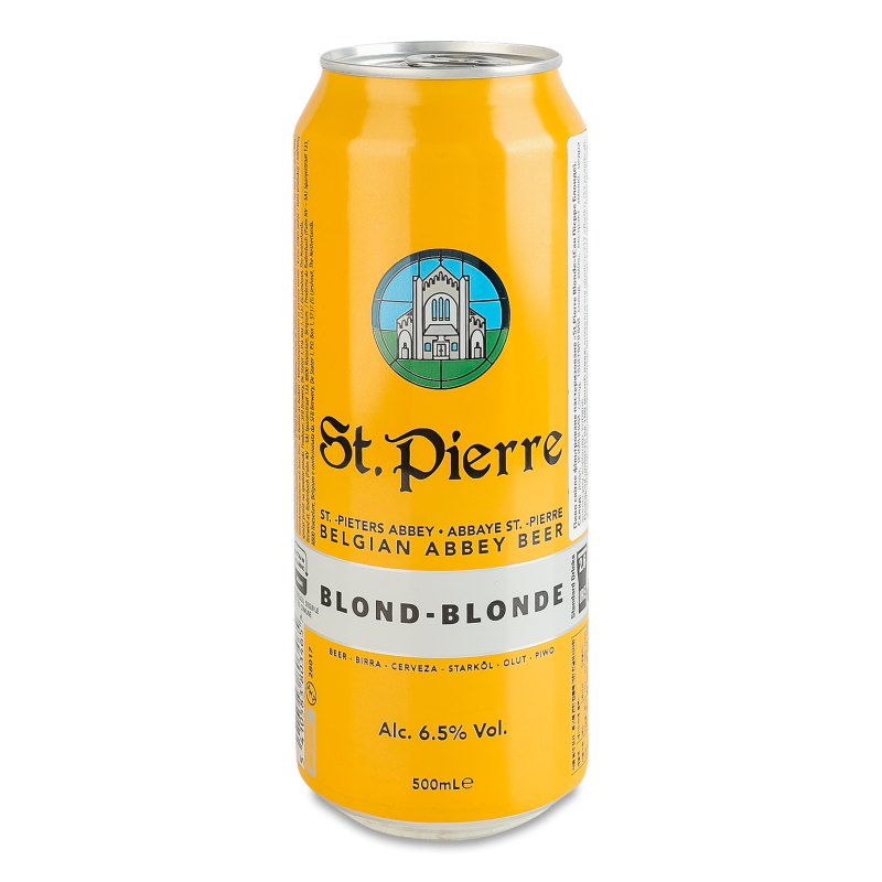 Пиво Blond світле 6,5% 0,5л ж/б St. Pierre