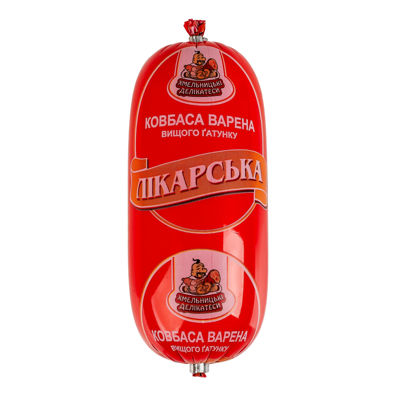 Ковбаса варена Лікарська Хмельницькі делікатеси в/ґ кг