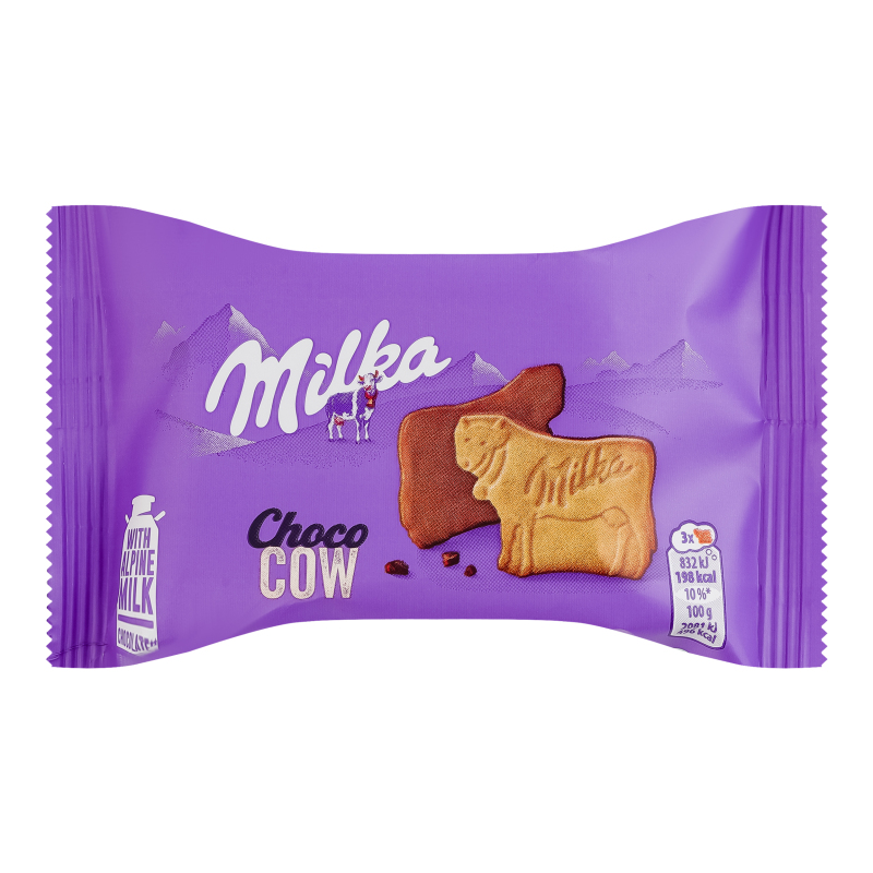 Печенье покрытое молочным шоколадом Choco cow Milka м/у 40г Milka