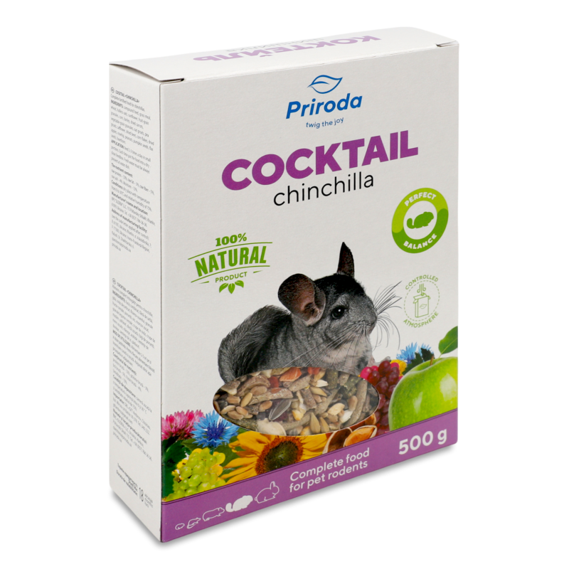 Корм д/гризунів Коктейль Шиншилка 500г Природа