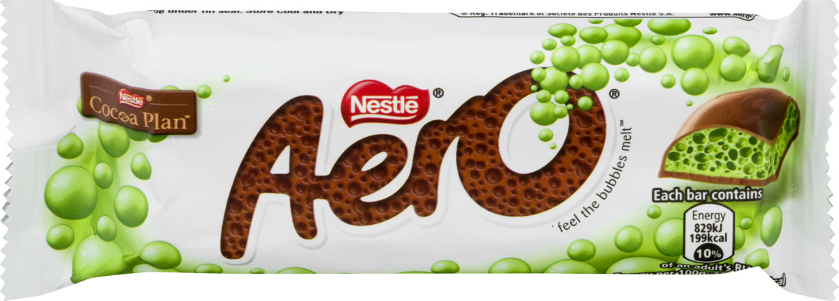 Nestle chocolate bar aero peppermint 1.4oz (872513001795)