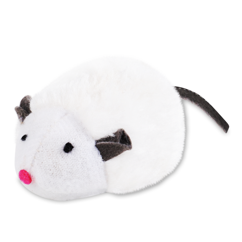 Іграшка д/котів Мишка з пищавкою та чіпом 6см Тріксі