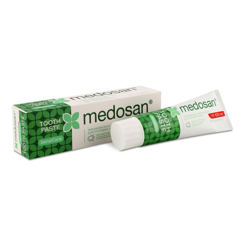 Паста зубна SensiCare зміцнювальна д/чутливих зубів 75мл Medosan