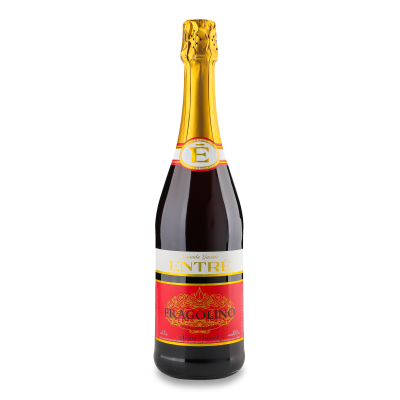 Напій винний ігристий Fragolino Salute Rosso червоний н/солодкий 6-6,9% 0,75л Entre