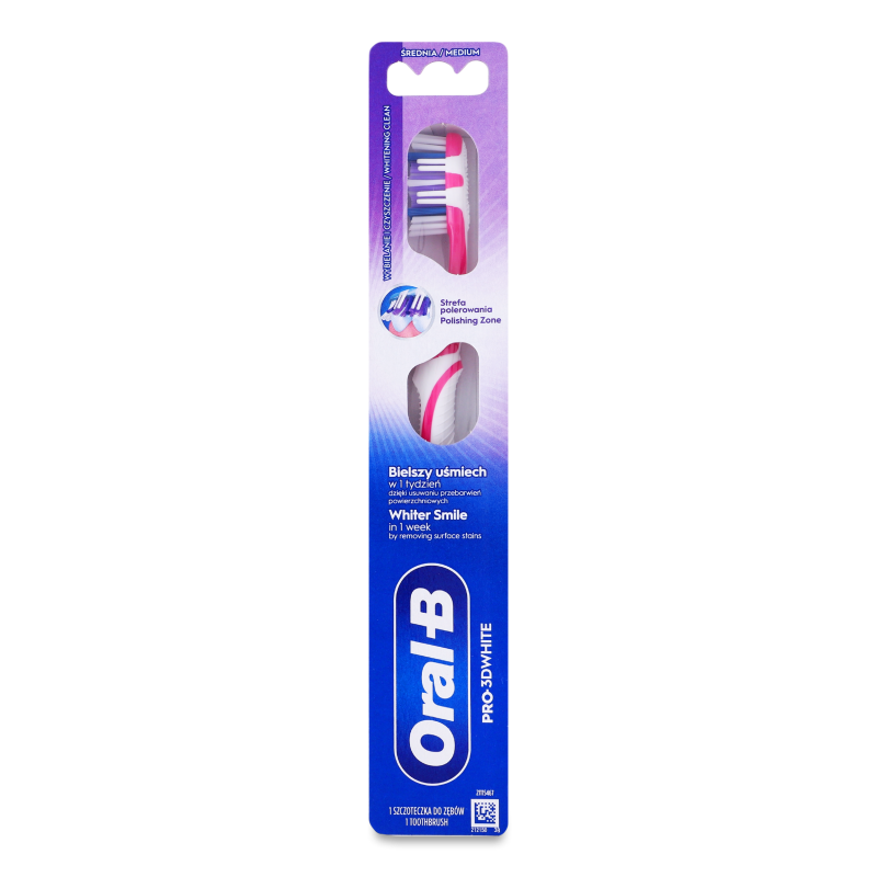 Щітка зубна Pro-3D White 40 середня Oral-B