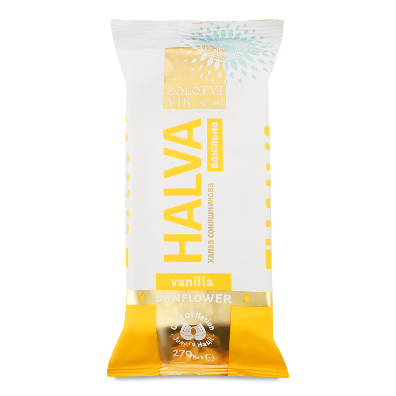 Халва соняшникова ванільна 270г Zolotoi Vek