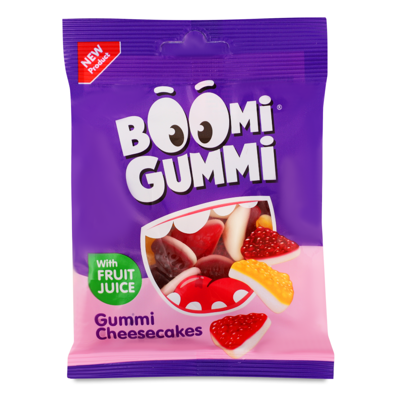 Цукерки желейні Cheesecake 70г Boomi Gummi