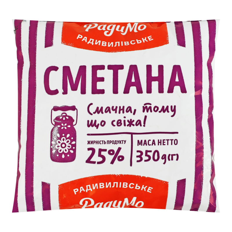 Сметана 25% РадиМо м/у