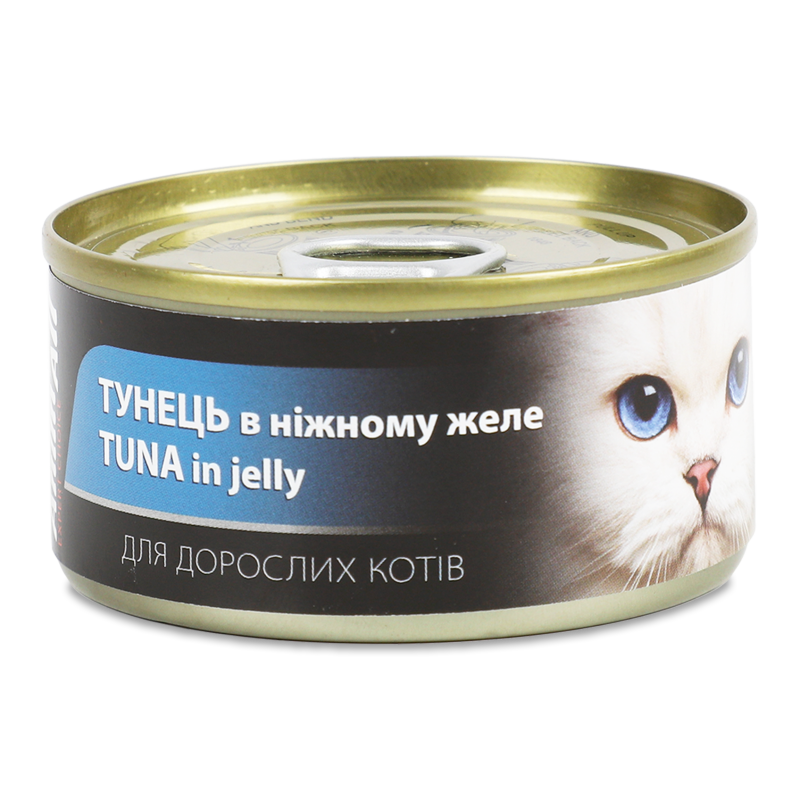 Корм д/котів з тунецем в ніжному желе 85г ж/б ЕнімАлл