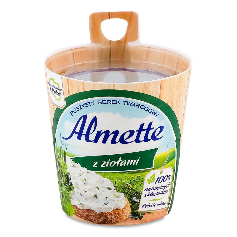 Сир Альметте вершковий з травами 57% 150г Хохланд