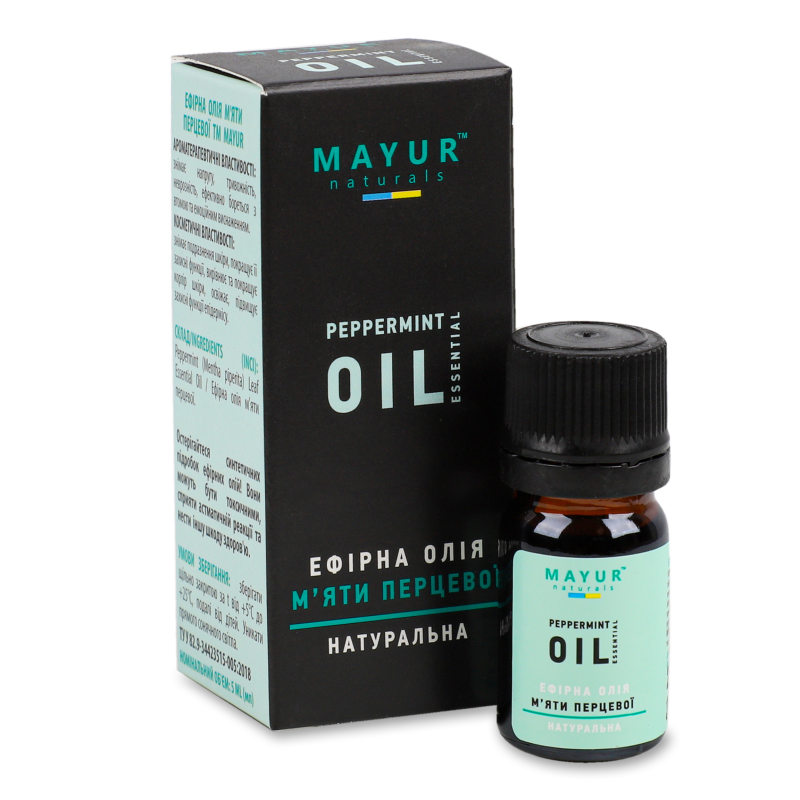 Олія ефірна М”яти перцевої 5мл Маюр
