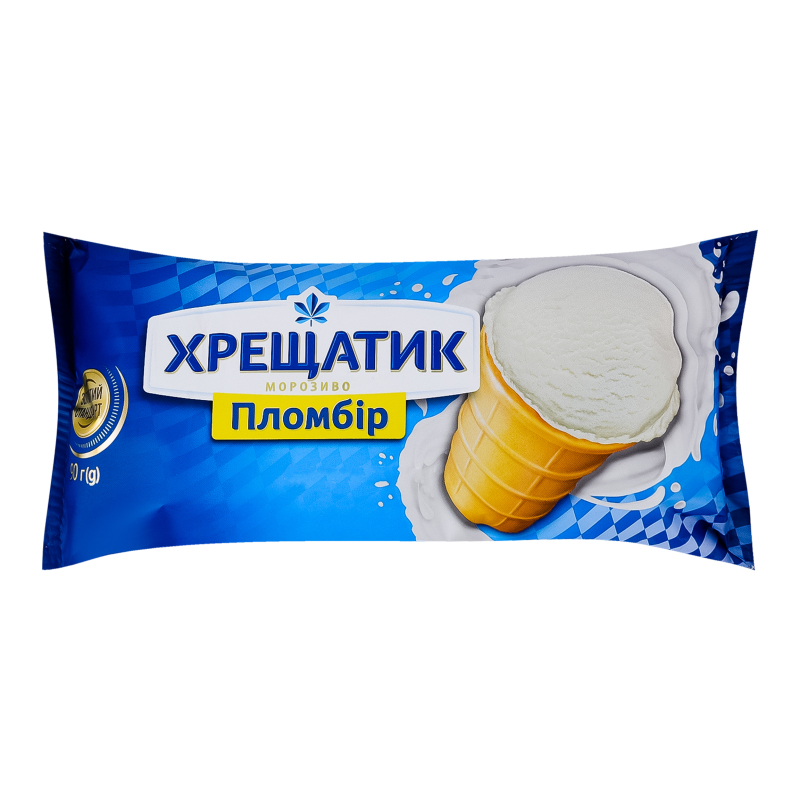 Морозиво пломбір у вафельному стаканчику Золотий стандарт Хрещатик