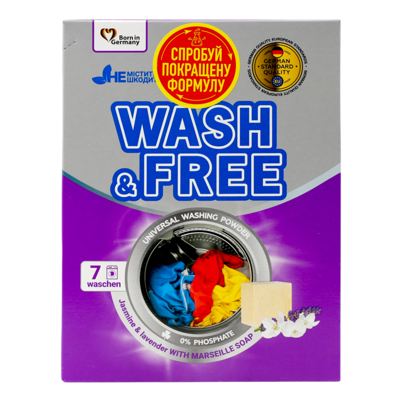 Пор д/пр унів жасм/лав м/мWASH&FREE400г
