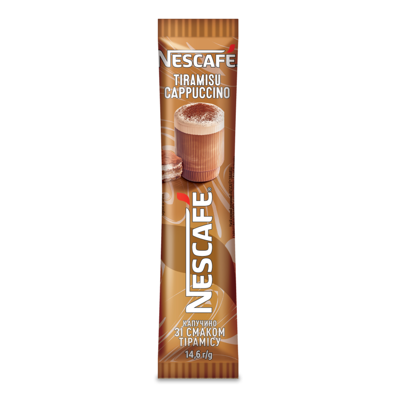 Напій кавовий Tiramisu Cappuccino розчинний 14,6г стік Nescafe