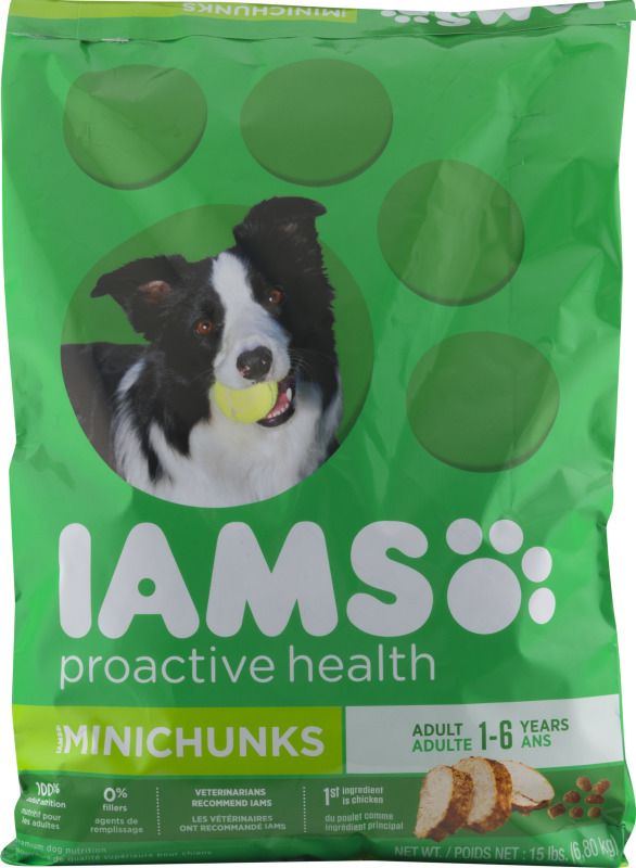 IAMS PROACTIVE HEALTH Adult Minichunks Dry Dog Food 15 Pounds IAMS(19014610907):  customers reviews @ listex.online