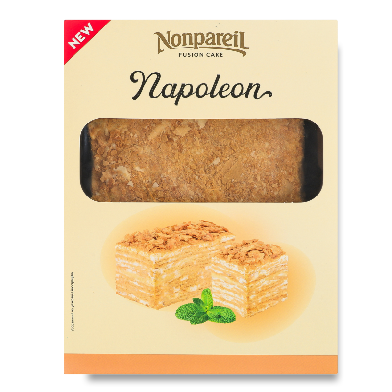 Торт Наполеон 1кг коробка Nonpareil