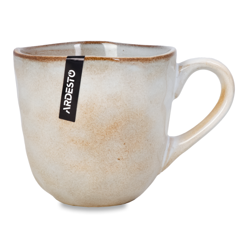 Чашка Umbria 380мл бежева кераміка Ardesтo